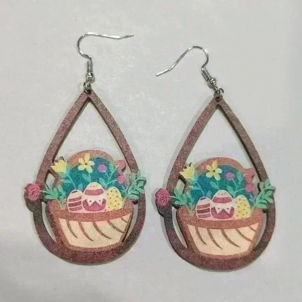 Easter Basket Fashion Earrings
